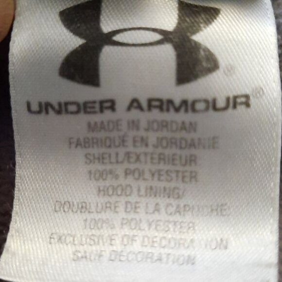 Under Armour Grey & Red Hoodie Size Small - Picture 4 of 4
